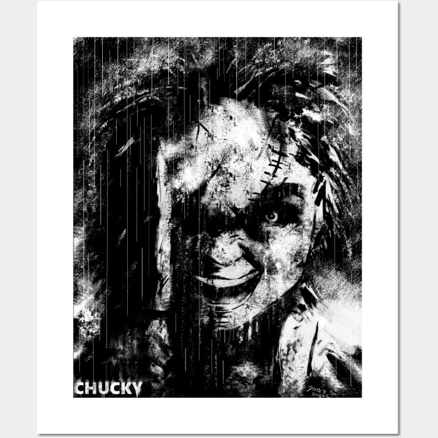 Chucky in the rain Wall Art by DougSQ